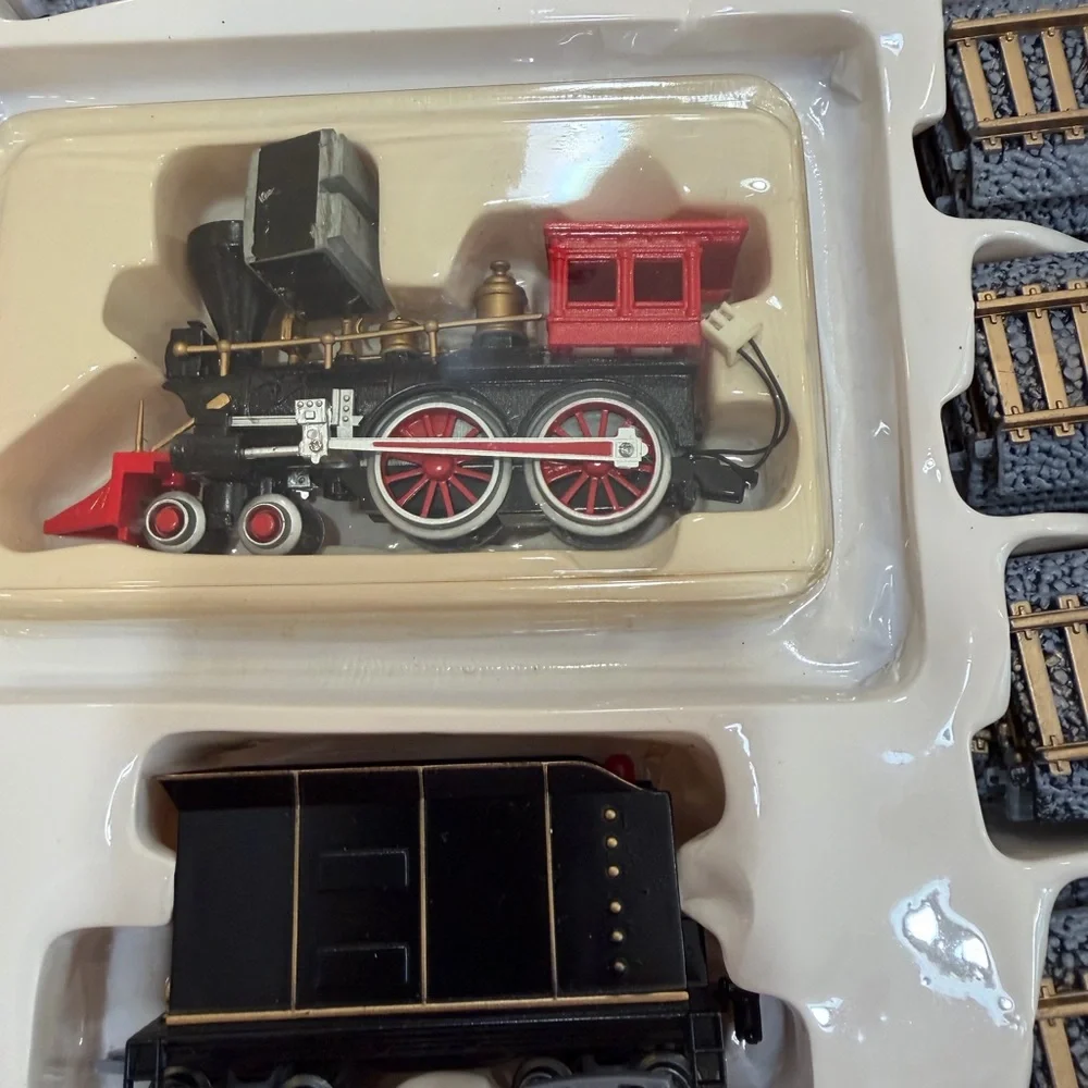 Restoration Hardware Red and Black Classic Holiday Train Box
